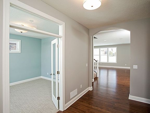 Office area at front of home