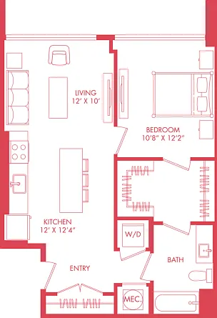 A6 | 1x1 | 715 sq ft A6 | 1x1 | 715 sq ft