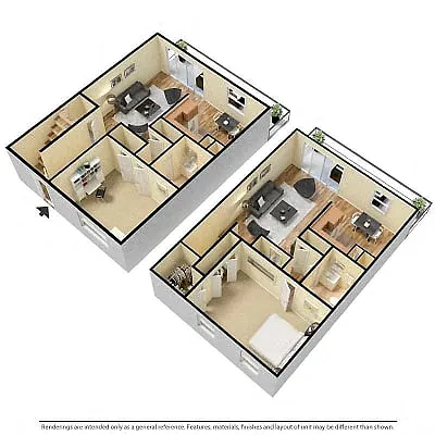 Floor plan One Bedroom Apartment
