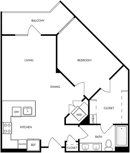 Floor plan 1X1 B4