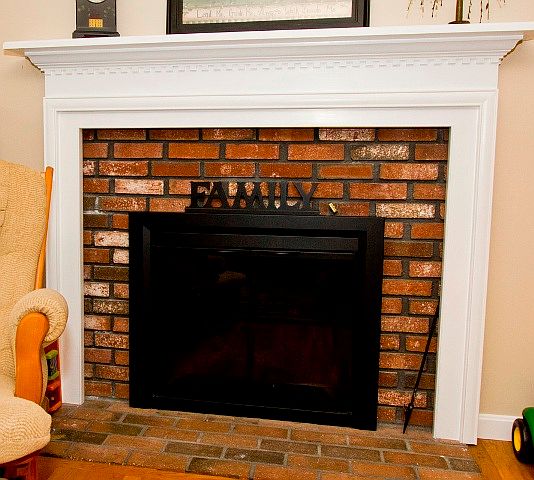 Cozy Brick Fireplace 