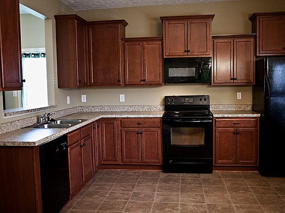 Tons of cabinet space! Lazy susan corner cabinet!
