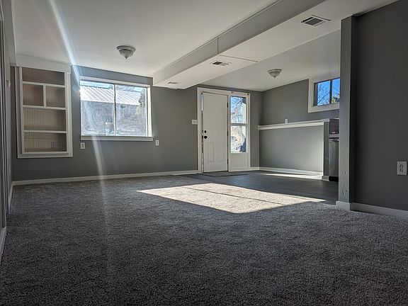 Living room off kitchen