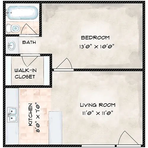 Floor plan STUDIO