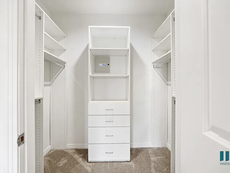 Walk-In Closet with Built-In Organizers