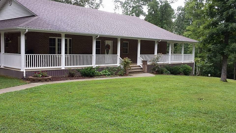 Standing in driveway, front view