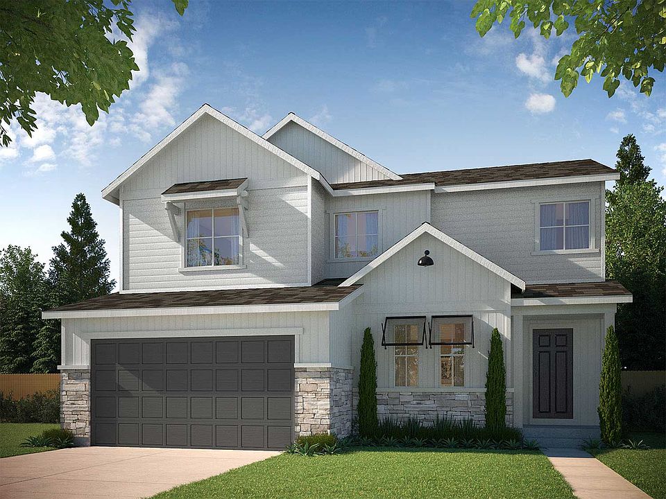 Example of Residence 4003 Farmhouse Style Exterior - Colors and finishes will vary on actual home.
