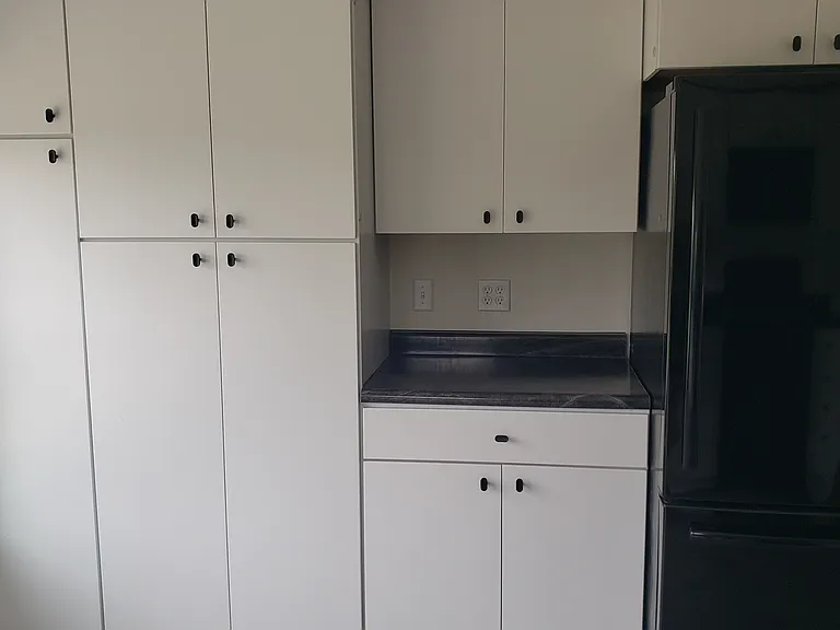 one pantry's with two doors and one broom closet or can be another pantry.