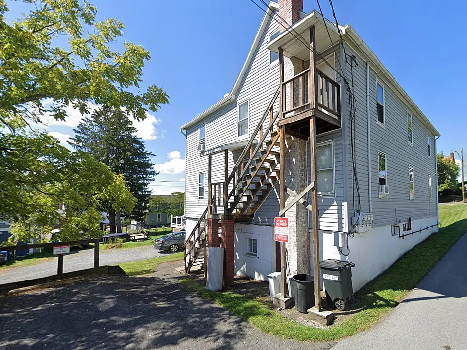 Rear of house and parking
