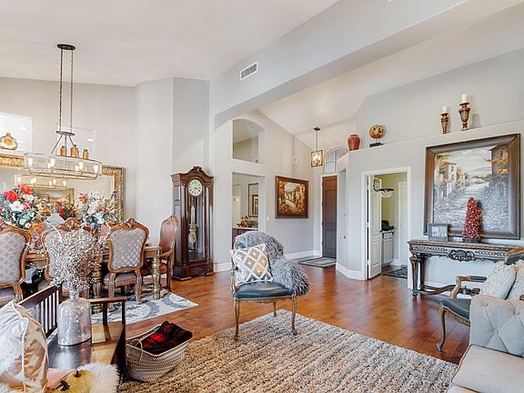 Living room with formal dining