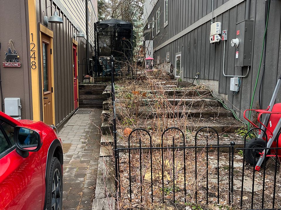 Side yard and gazebo