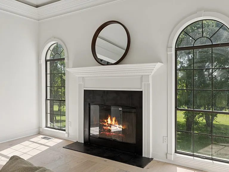 Gas Fireplace in Formal Living