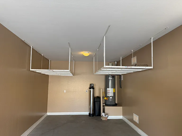 garage- overhead storage racks