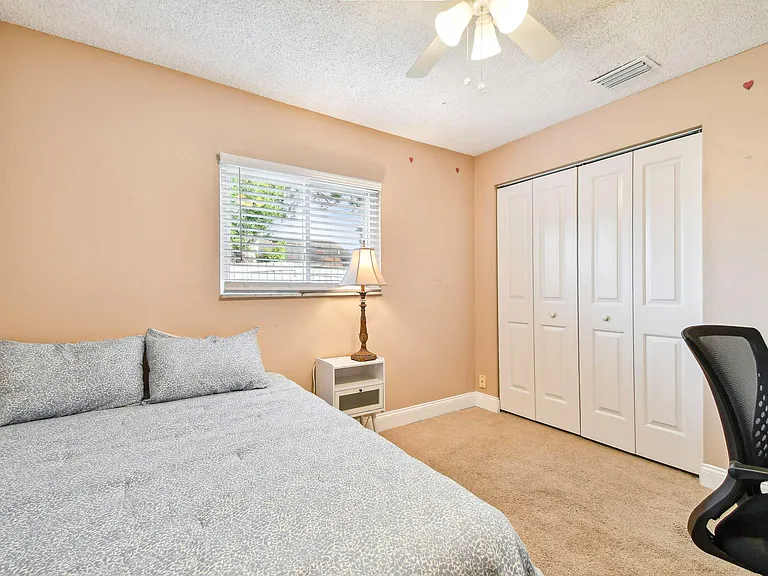 Spacious closet with plenty of room for all of your clothes