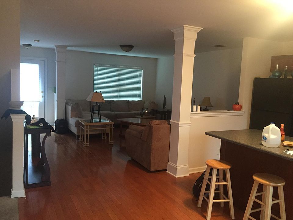 Kitchen and living room. 