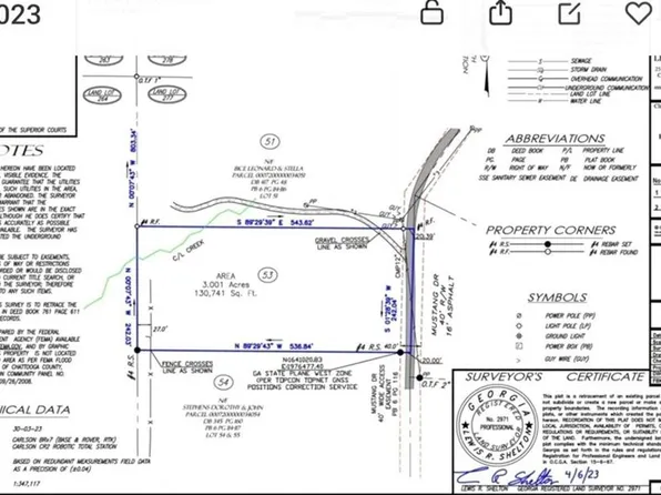 0 Mustang Dr Lot 53, Summerville, GA 30747