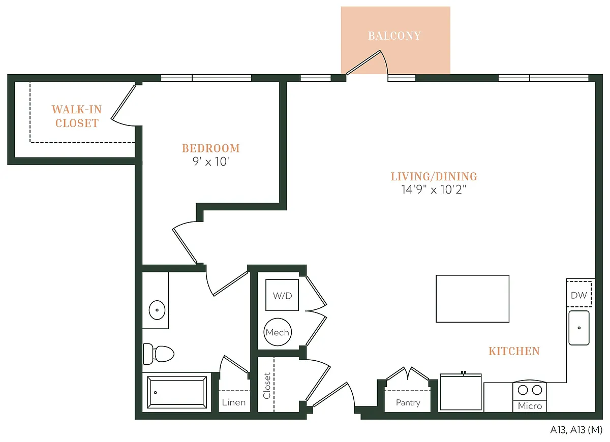 Floor plan A1R