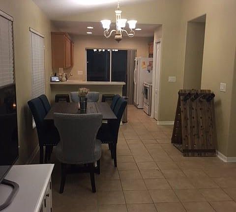 Living room view to kitchen