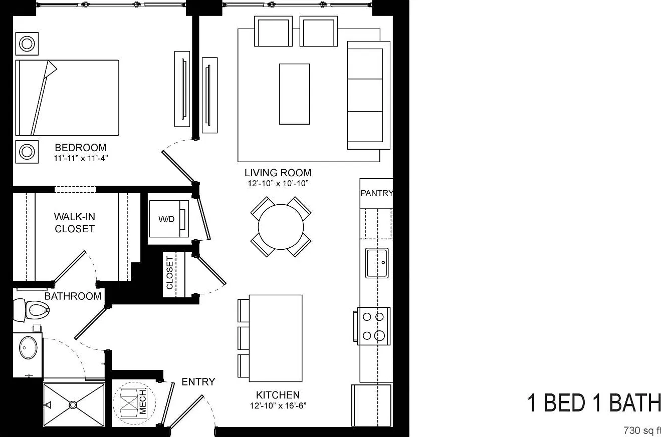 1 bed, 739 sqft, $1,300 — Photo 4