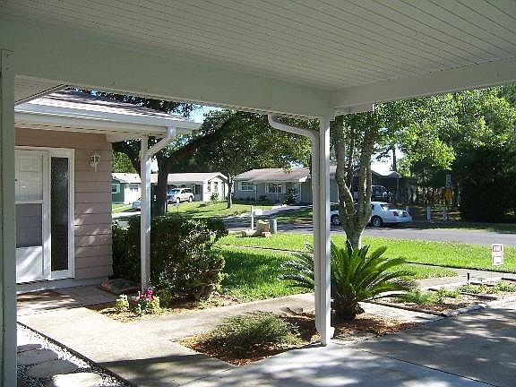 Carport looking to street