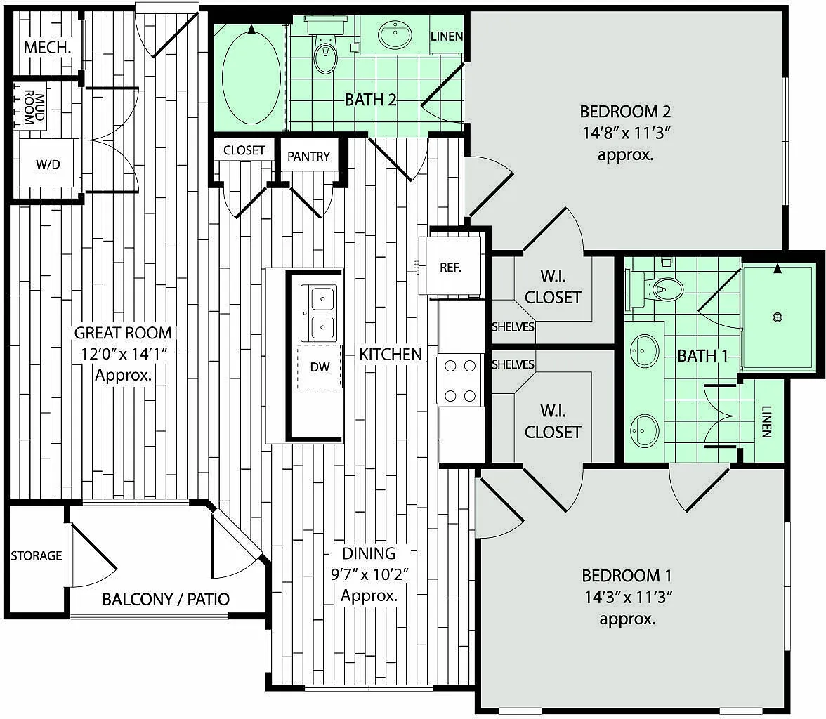 Floor plan B1