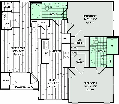 Floor plan B1