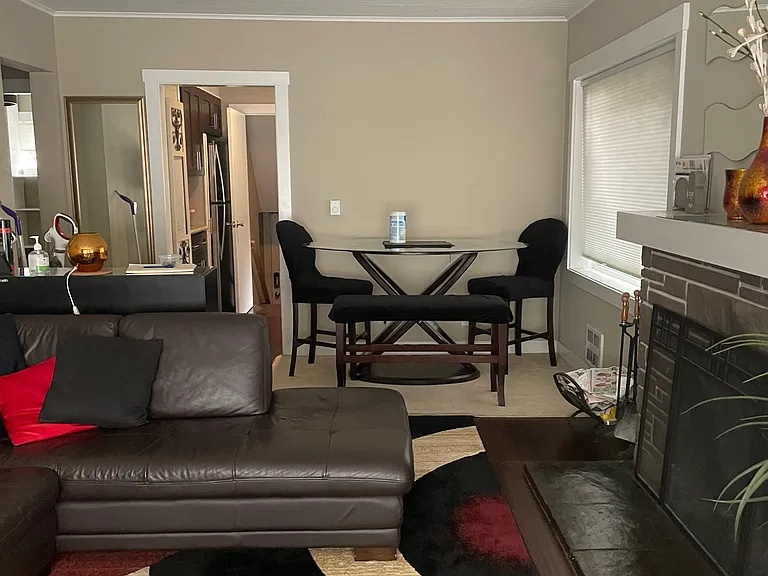 Large Windows in living room and dining room