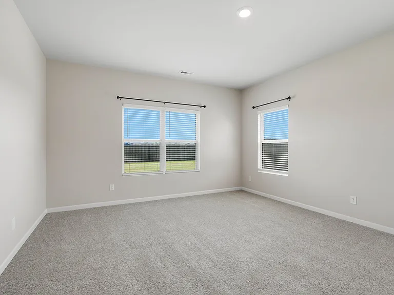 Primary bedroom, no shared walls with other bedrooms.