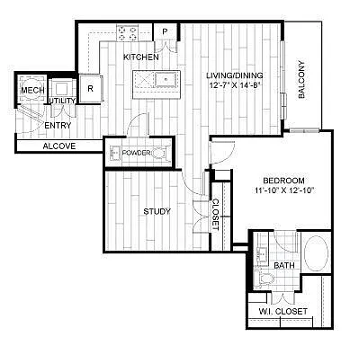 Floor plan 1S