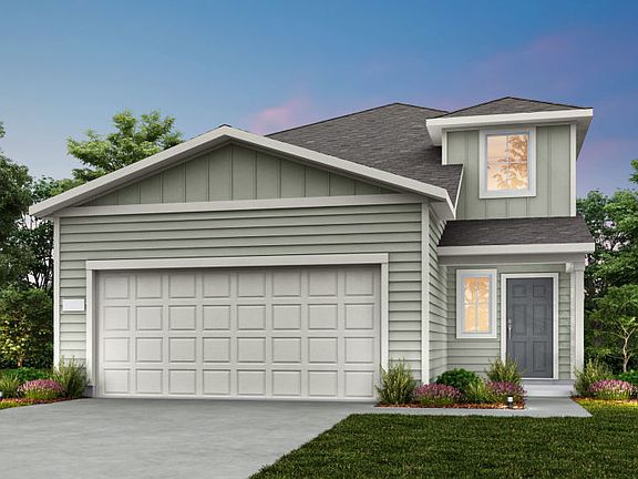 The Toyah, a two-story home with 2-car garage, home exterior HC101