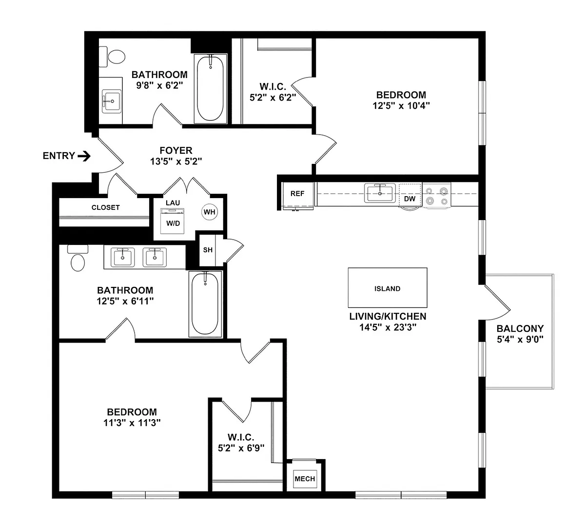 Floor plan B3