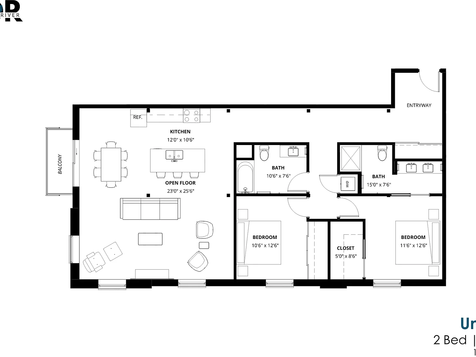 2 bed, 1410 sqft, $2,400 — Photo 2