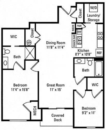 Floor plan 2I2