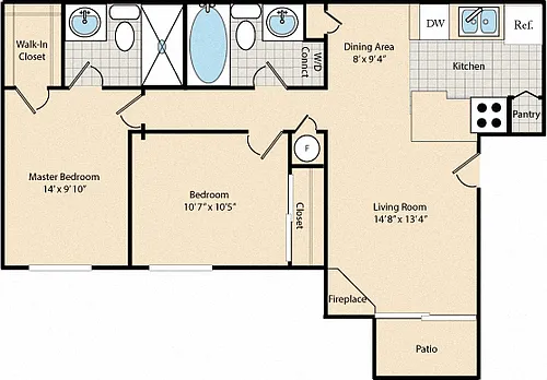 Floor plan The Vermilion