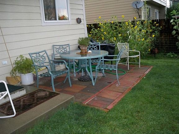 fenced in backyard