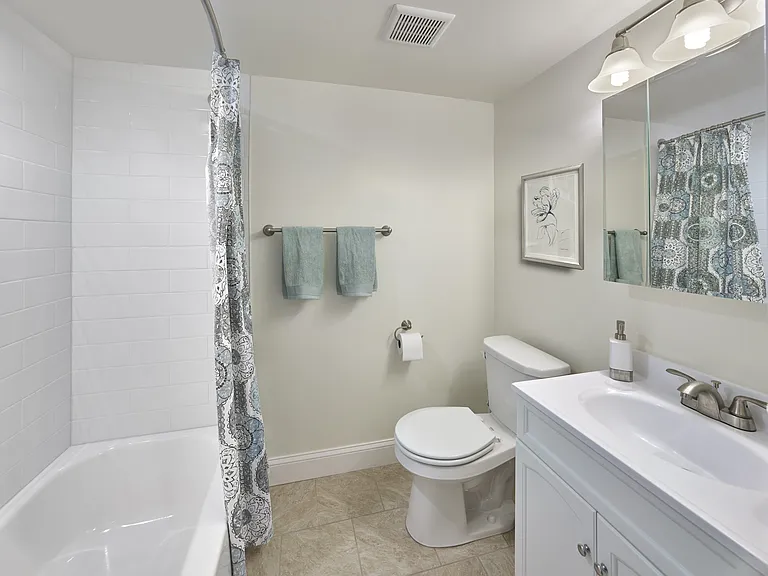 Bathroom with upgraded finishes