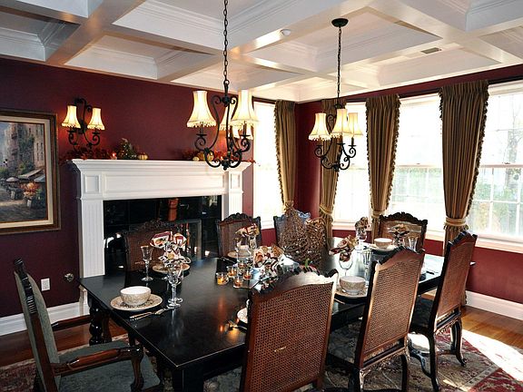 Foirmal dining room with built in storage, butler's pantry,and wine ref.
