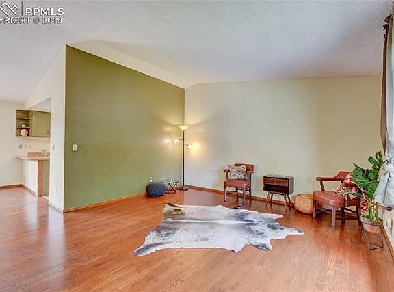 Gleaming wood floors in the living room.