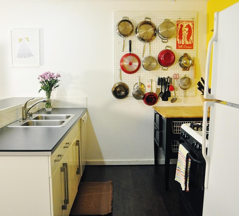 View of Kitchen from walk-in Pantry