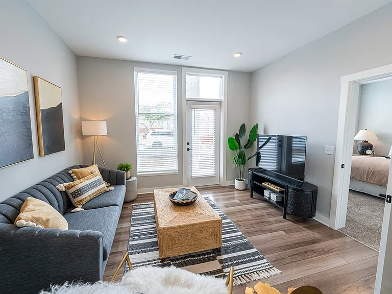 Model Unit living Room From Kitchen