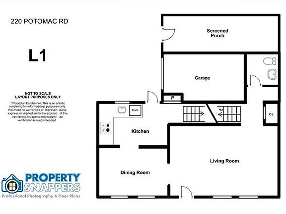 Main level floor plan