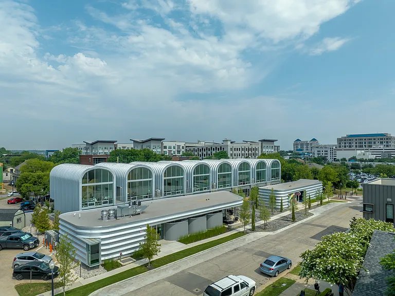 Aerial view of the complex.
