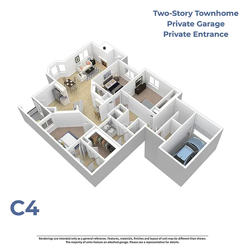 Floor plan C4 w/attached garage