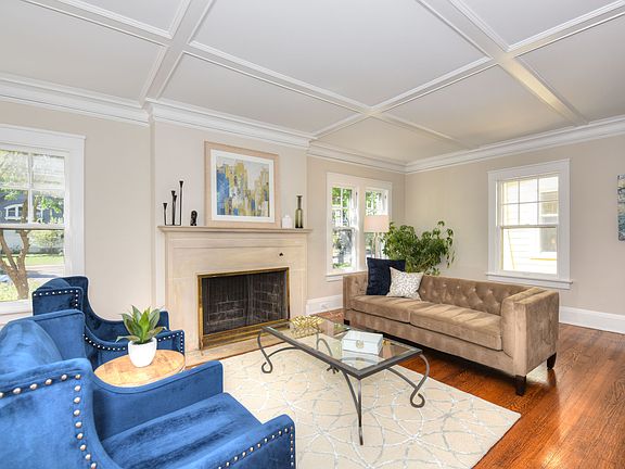 Coffered Living Room Ceiling