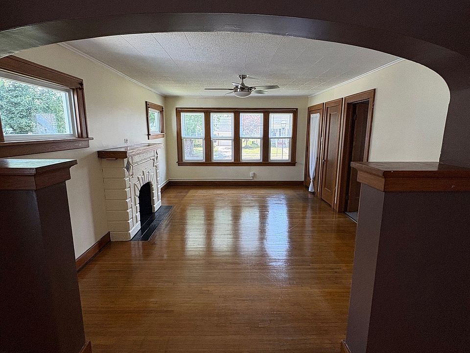 View from dining room into living room.