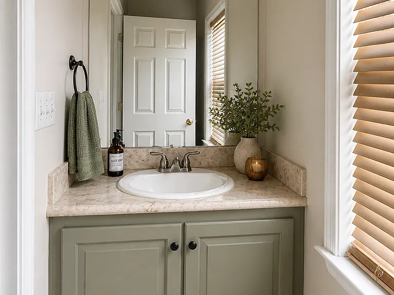 1/2 bath on main floor