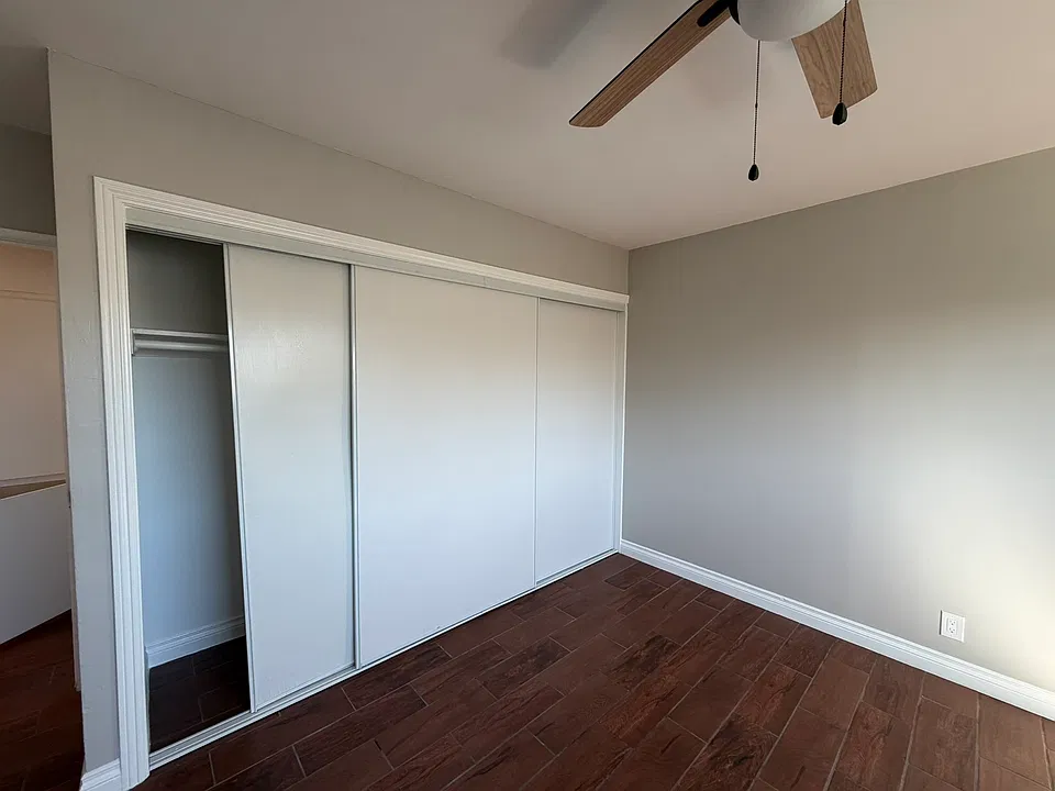 Large tri-door closet