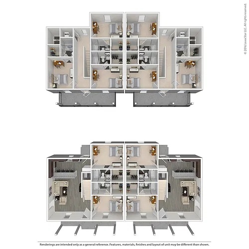 Floor plan 5 Duplex Upper Deck