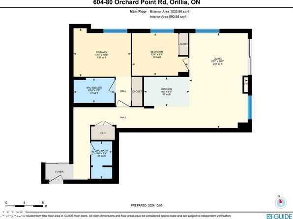 80 Orchard Point Rd #604, Orillia, ON L3V 1C6