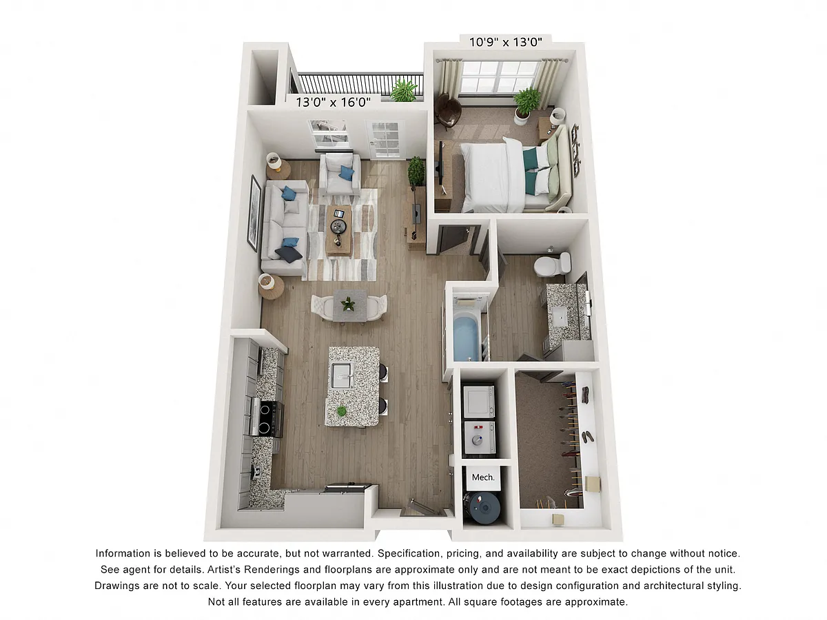 Floor plan A1.1 ADA